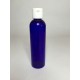 60ml PET Plastic Cobalt Blue Bottles And White Flip Top 